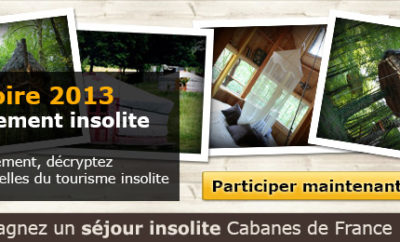 Participez à l’Observatoire 2013 de l’hébergement insolite en France et gagnez un séjour insolite