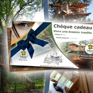 Chèque cadeau Découverte -Box Cabanes dans les arbres