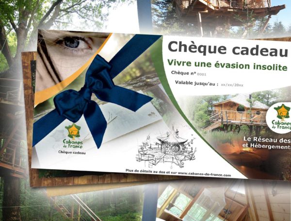 Chèque cadeau Découverte -Box Cabanes dans les arbres