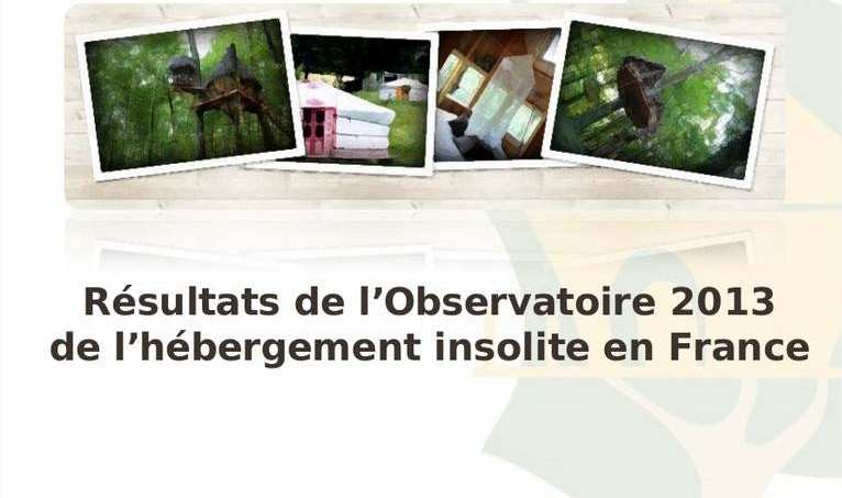 Résultats de l’Observatoire 2013 de l’hébergement insolite en France