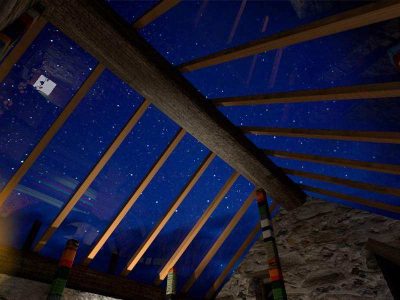 Hébergement insolite en Provence-Alpes-Côte dAzur avec un toit en verre pour admirer les étoiles.