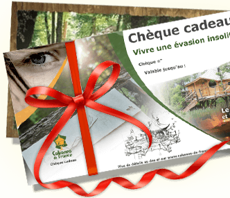 Chèque cadeau séjour insolite - Cabanes de France