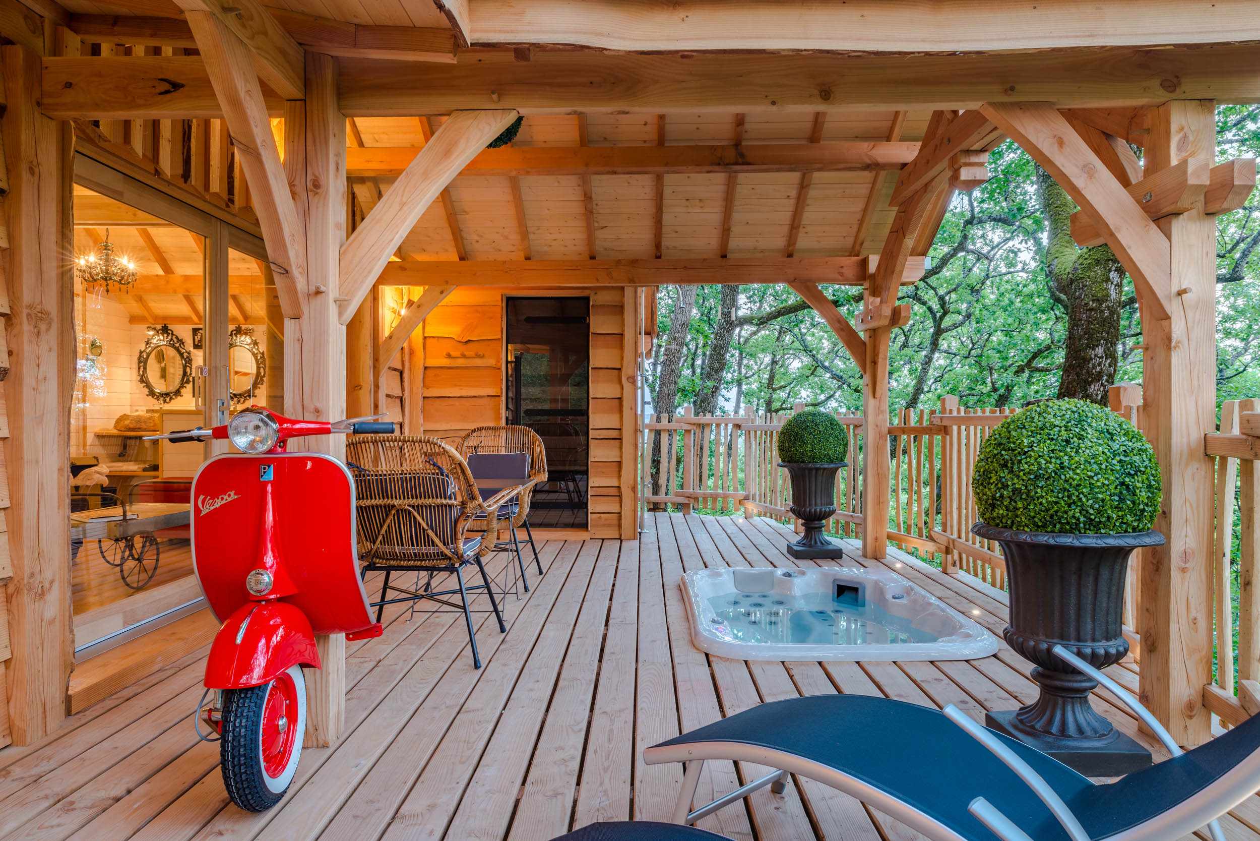 Cabane spa dans les arbres - Lot et Garonne