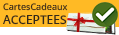 Chèques Cadeaux Cabanes de France acceptés