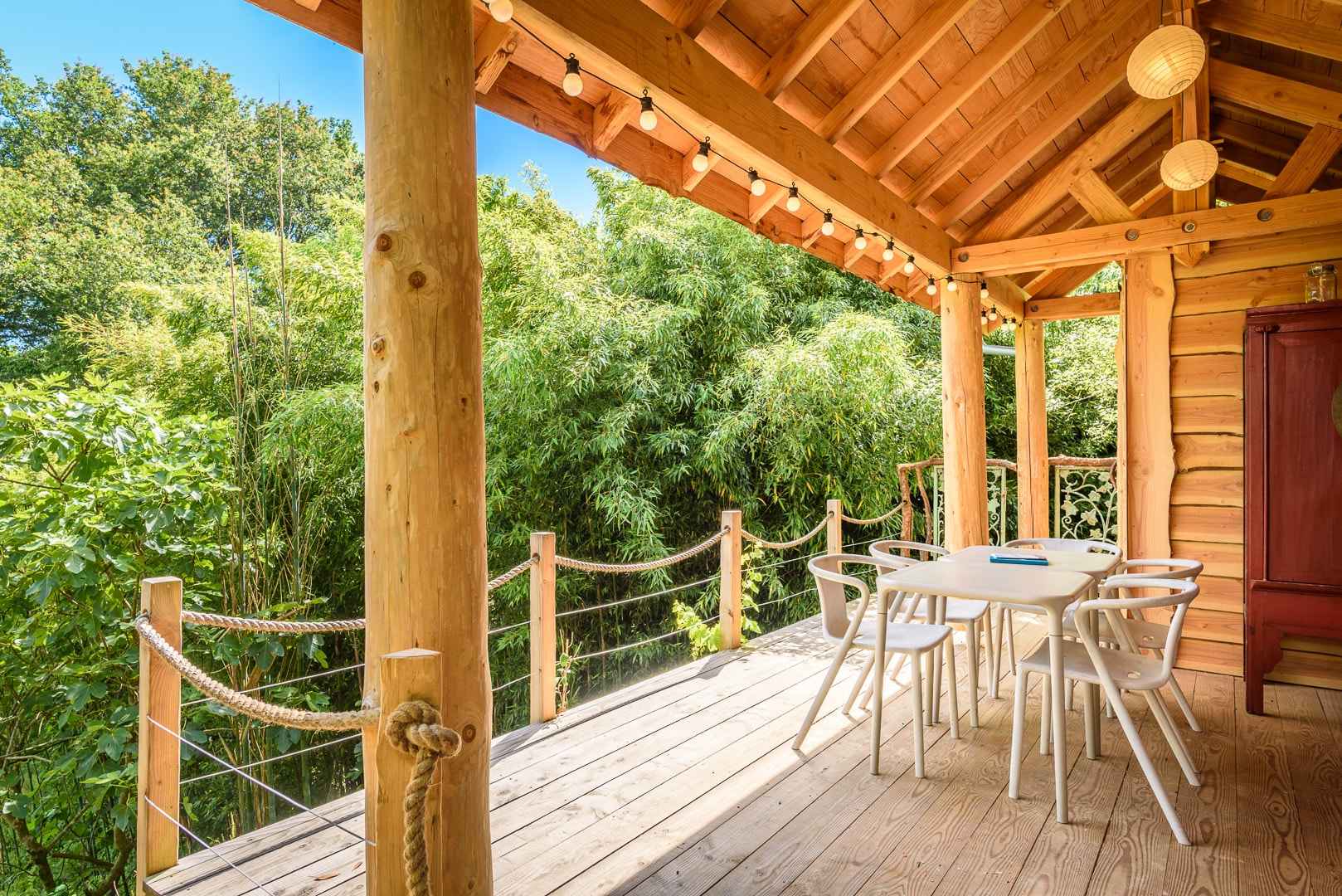 La cabane  des Bambous  Cabane  sur pilotis en Aquitaine 