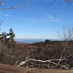 Hébergement insolite en Auvergne-Rhône-Alpes avec vue panoramique sur les montagnes.