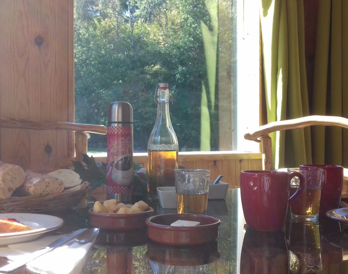 Hébergement insolite en bois dans le Grand-Est, avec un petit-déjeuner copieux.