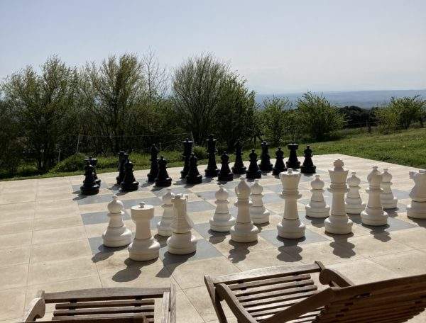 jeu d'échecs géants