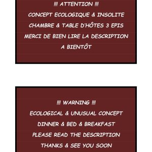 Chambre dhôtes écologique et insolite en Auvergne, ambiance chaleureuse et accueillante.