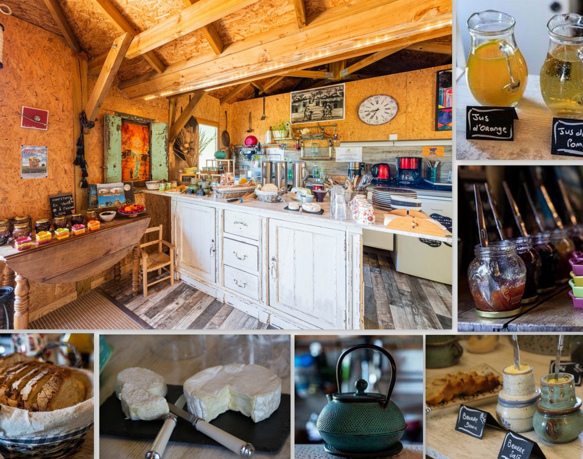 Hébergement insolite en Languedoc-Roussillon, intérieur chaleureux avec petit-déjeuner gourmand.