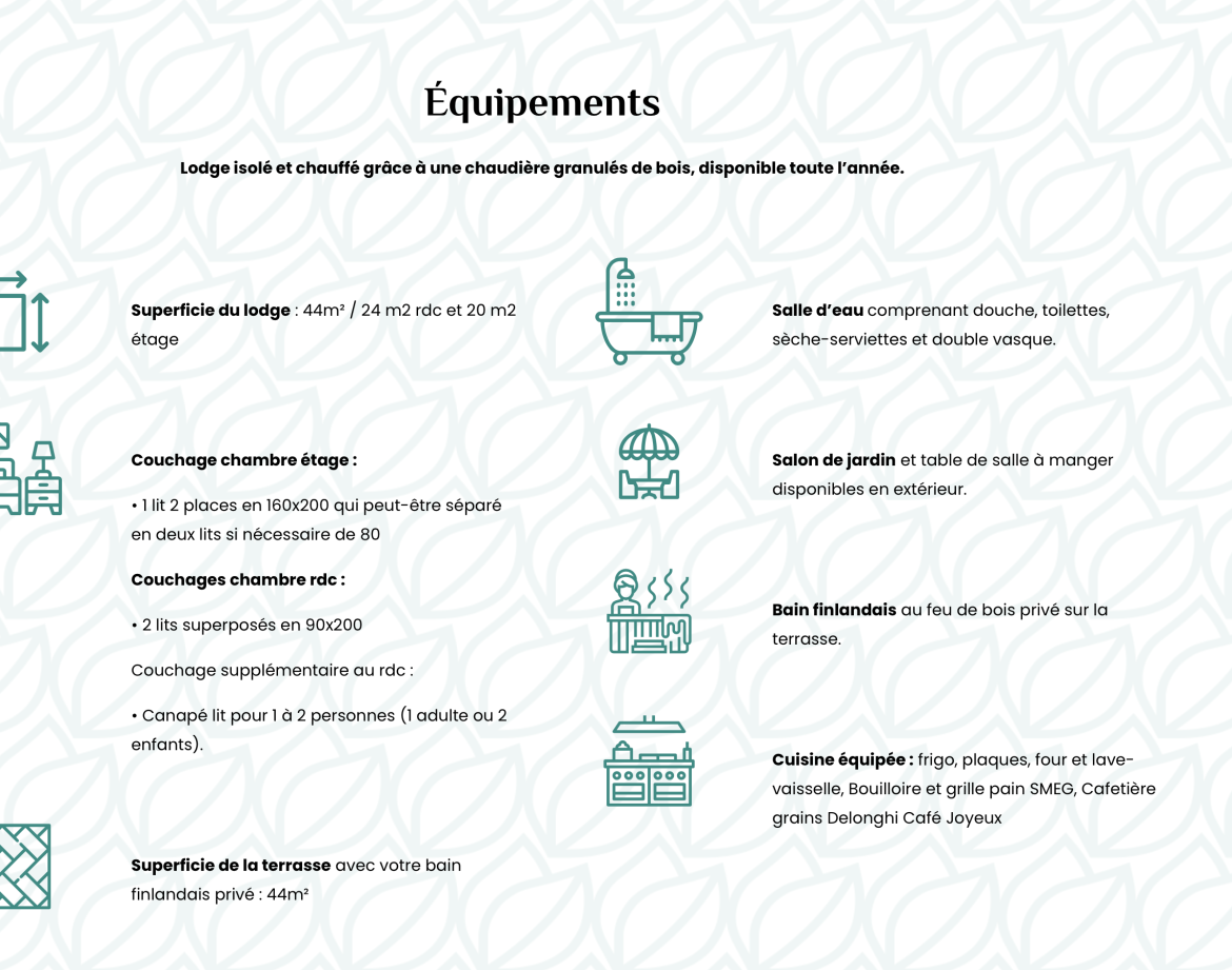 Lodge en bois chaleureux en Bretagne, avec terrasse privée et baignoire extérieure.