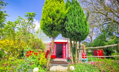 Yourte Rouge contemporaine (50m²)