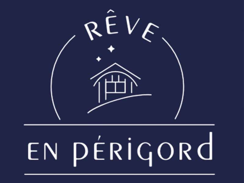 Logo dun hébergement en Périgord, évoquant un chalet accueillant sous un ciel étoilé.