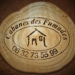 Cabane en bois gravée, offrant un hébergement insolite au cœur de la nature.