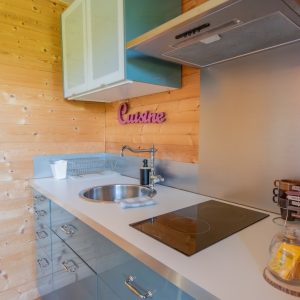 Intérieur Chalet Bien-Hêtre · kitchenette