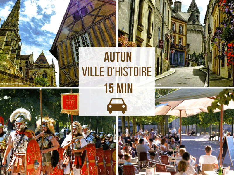 Charmant gîte à Autun, avec ruelles médiévales et animations historiques.