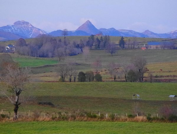 Chalet en pleine nature avec vue sur des montagnes majestueuses.