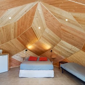 Zome Noisette – Domaine du Balbuzard – Lits2