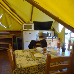 tente canadienne intérieur