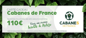 Chèque cadeau cabanes de France