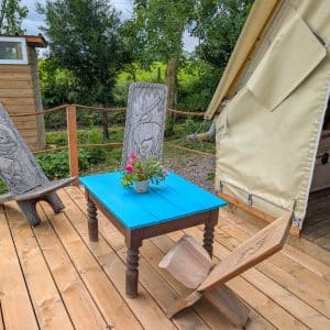 ABN – Au Bonheur Nomade – Tipi Trappeur – Vue de la terrasse