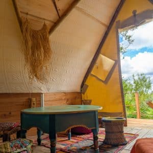 ABN – Au Bonheur Nomade – Tipi Trappeur – Vue interieur