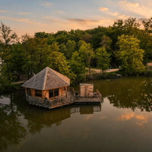 cabane ruche couché de soleil (1)