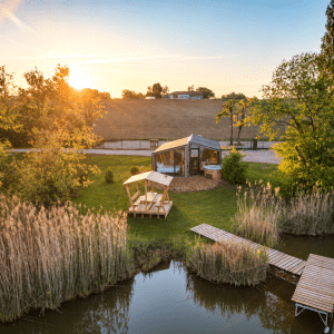 cabane spa bois flotté levé de soleil (1)